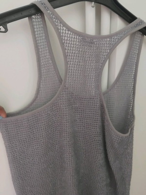 Acme silver gray mesh top like new, size M