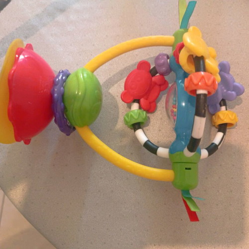 Baby activity mat sensory balls and stroller toys like new set
