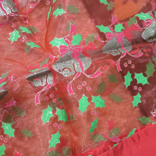 Christmas tablecloth new, 150cm size, red and gold shades