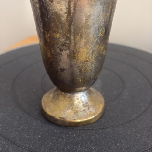 Vintage Masonic brass goblet