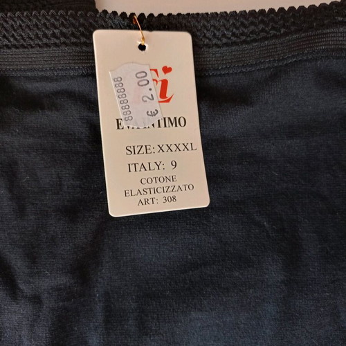 Cotton panties new, pack of 2 black, sizes 5XL and 4XL