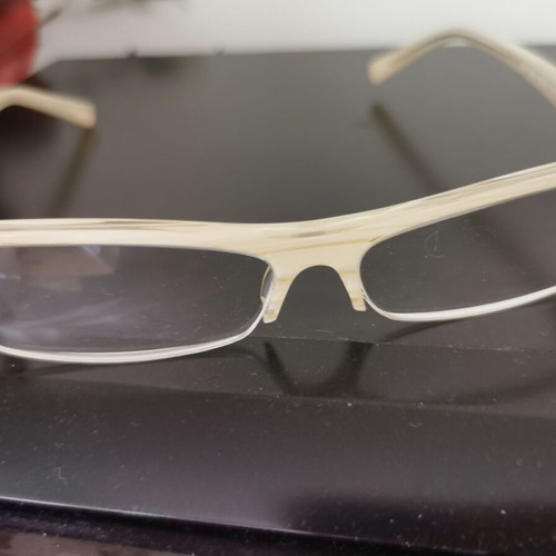 Glasses for diopter new, ecru white color