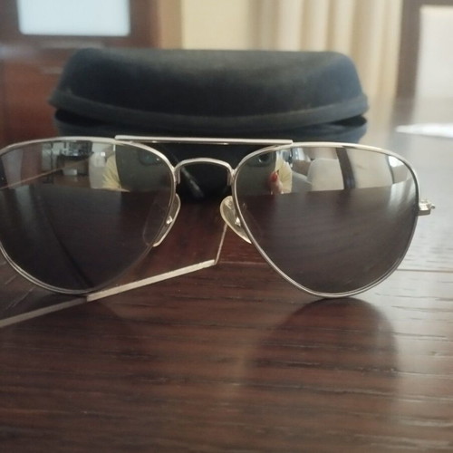 Aviator sunglasses kids like new, silver frame, unisex