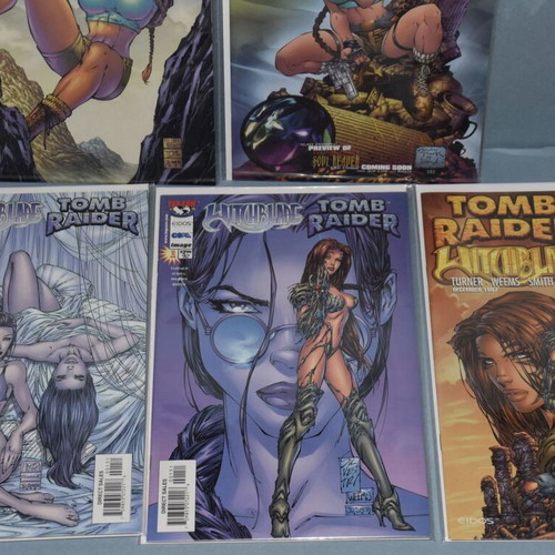 Tomb Raider Witchblade comic book lot variant covers like new