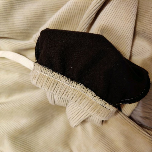 Corduroy women's pants new, beige, size L-XL