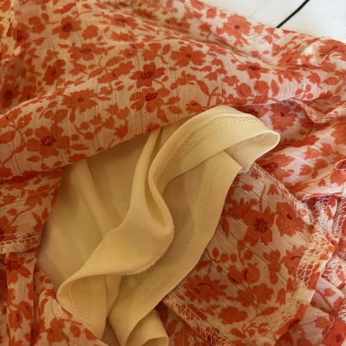 Loavies floral mini skirt size S like new
