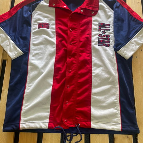 Vintage Converse All Star Basketball Jacket Large like new, navy red white