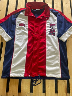 Vintage Converse All Star Basketball Jacket Large σαν καινούργιο, navy κόκκινο άσπρο