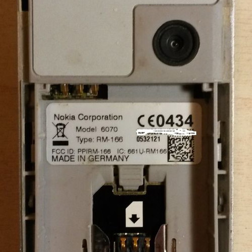 Μητρική πλακέτα Nokia 6070 με ηχείο, ακουστικό, μικρόφωνο, κάμερα, πληκτρολόγιο