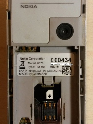 Μητρική πλακέτα Nokia 6070 με ηχείο, ακουστικό, μικρόφωνο, κάμερα, πληκτρολόγιο