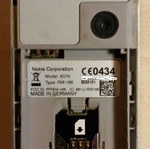 Μητρική πλακέτα Nokia 6070 με ηχείο, ακουστικό, μικρόφωνο, κάμερα, πληκτρολόγιο