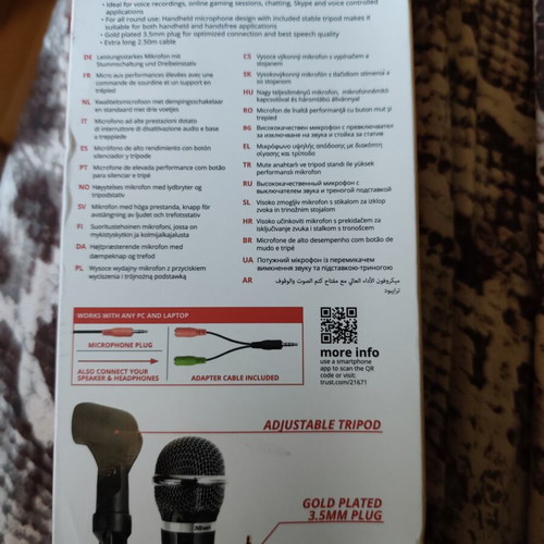 Trust Starzz microphone, professional sound