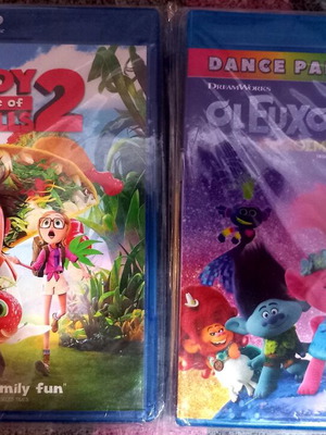 Blu-ray ταινίες κινουμένων σχεδίων καινούργιες, Trolls World Tour & Βρέχει Κεφτέδες 2