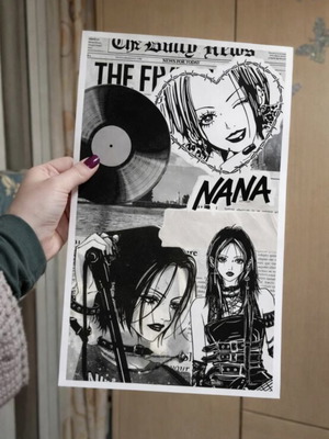 Nana poster new, A4 hard shiny paper