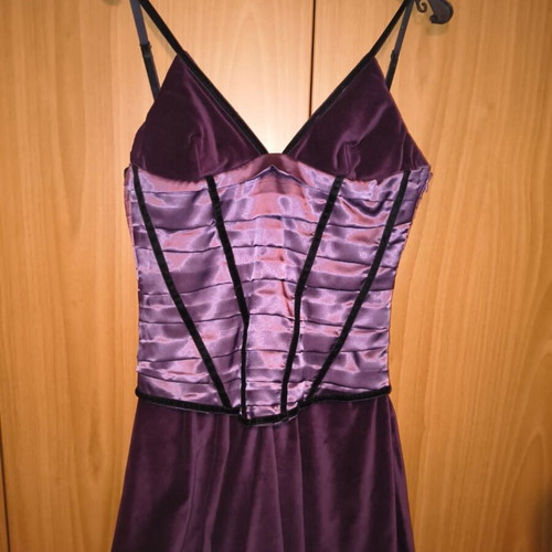Tassos Mitropoulos Mini Dress like new, velvet and satin corset detail, medium