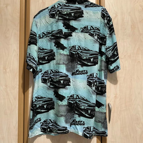 H&M Fast & Furious short-sleeve shirt size M like new, turquoise