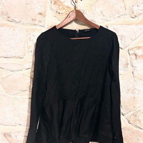 Max & Co Black Blouse Size 40 Like New