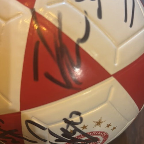 Commemorative Olympiacos Football New, signed by players