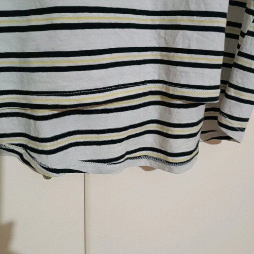 Zara striped t-shirt like new, short sleeve, white