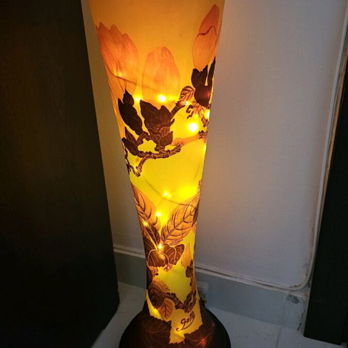 Emile Galle vase like new, dimensions 63x19
