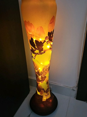 Emile Galle vase like new, dimensions 63x19