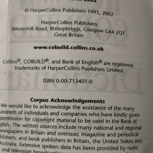 Collins COBUILD Dictionary of Idioms second edition 2002 like new