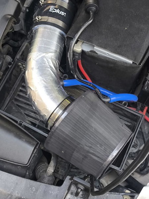 Φιλτροχοάνη Cold Air Intake Eplus F76 3" σαν καινούργια με θερμό προστασία και προστατευτικό σκόνης