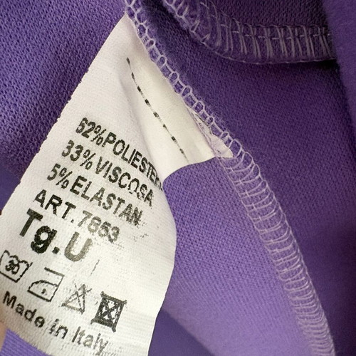 Italian purple coat with belt, long warm