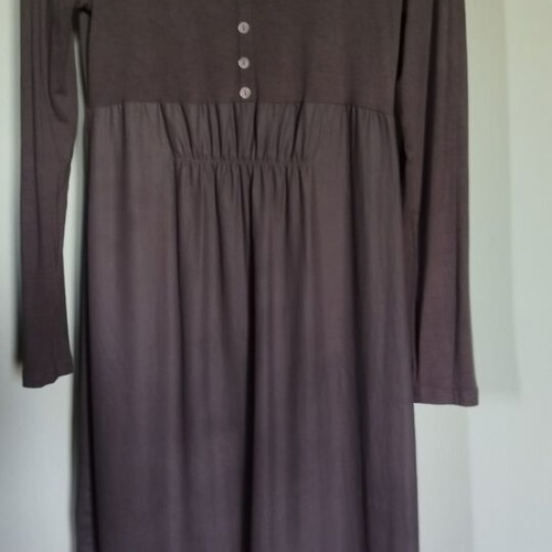 Italian Jersey Dress size M like new, grey-brown casual
