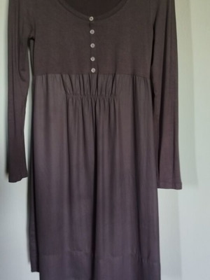 Italian Jersey Dress size M like new, grey-brown casual