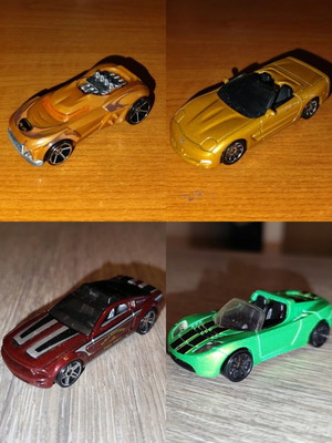 Hot Wheels and Matchbox toy cars like new, set of 4