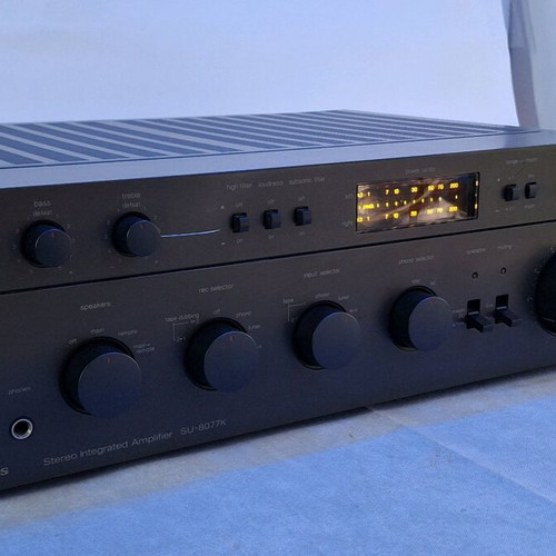 Technics SU-8077K stereo integrated amplifier used, vintage Hi-Fi Japan