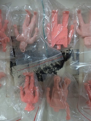 Kinnikuman Kinkeshi M.U.S.C.L.E. figures pack of 9 like new