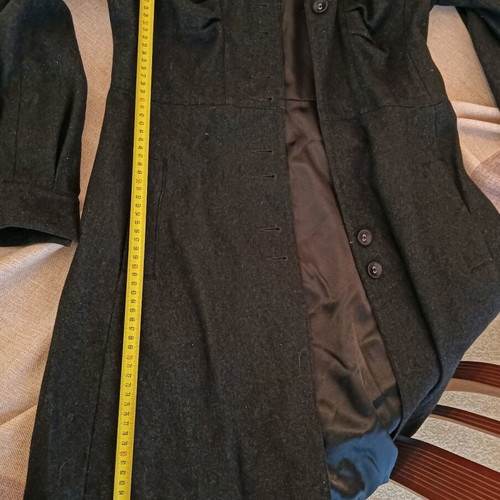 Gray coat with unique design like new