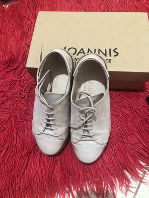 Παπούτσια Oxford ελληνικά δερμάτινα ροζ σουέτ καινούργια φορεμένα μία φορά