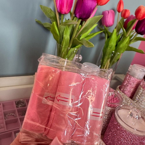 Mini pink bags new, 3 rolls