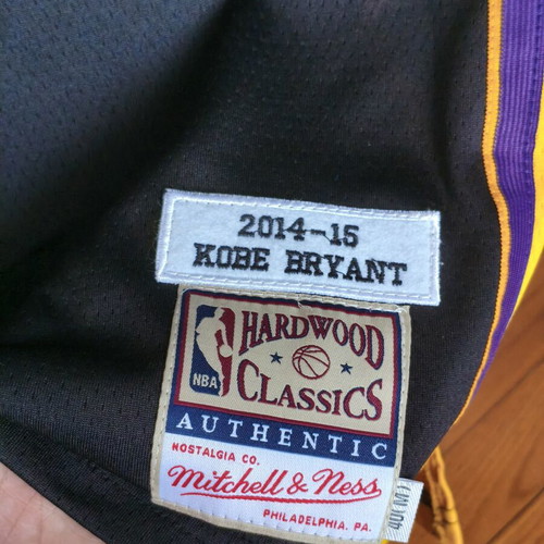 Los Angeles Lakers Kobe Bryant jersey new, black and purple