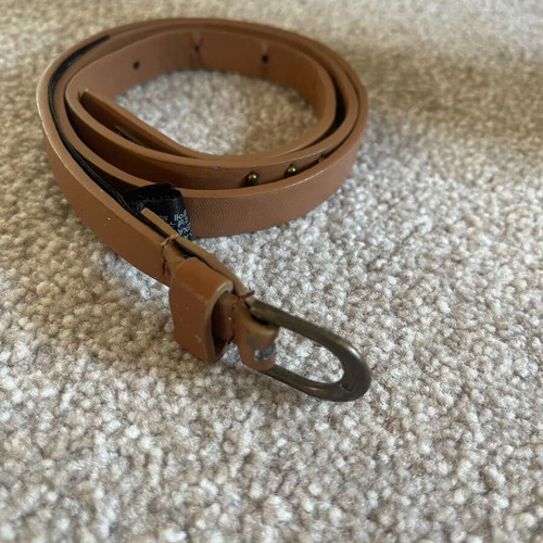 Women's thin belt used, beige, adjustable
