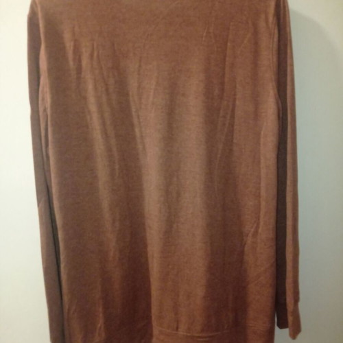 Long-sleeve shirt brown bronze new, size M