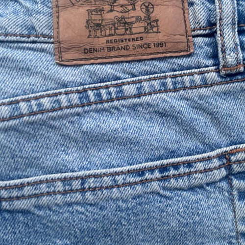 Y2K high-waisted star patchwork denim shorts Pull & Bear like new, size M
