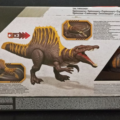 Mattel Jurassic World Rebirth Tail Thrasher Spinosaurus Figure new