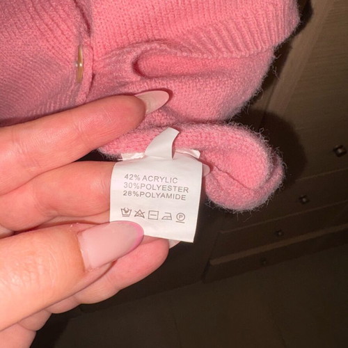 Pink oversized cardigan like new, size XXL