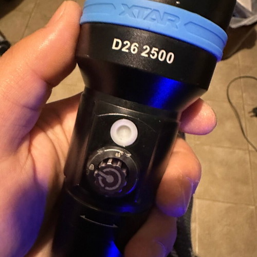 D26 Xtar 2500Lm diving flashlight used