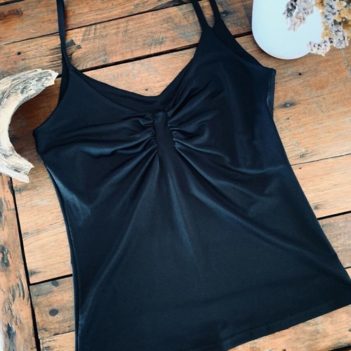 Veloudakis Black Jersey Top like new, size S