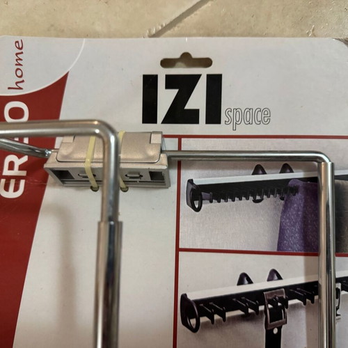 Inox wall or closet shoe rack adjustable length new