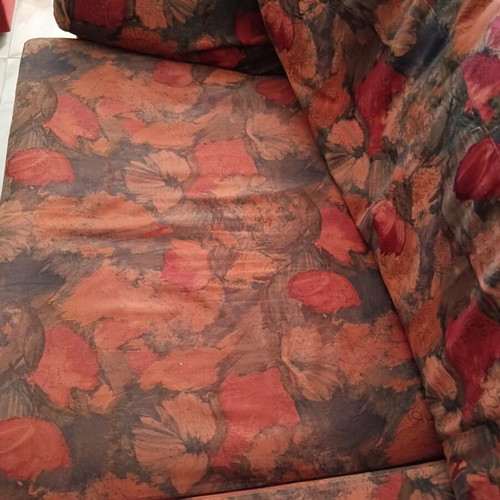 Living room sofa set used, alpaca fabric, includes 3-seat bed mechanism and 2-seat storage