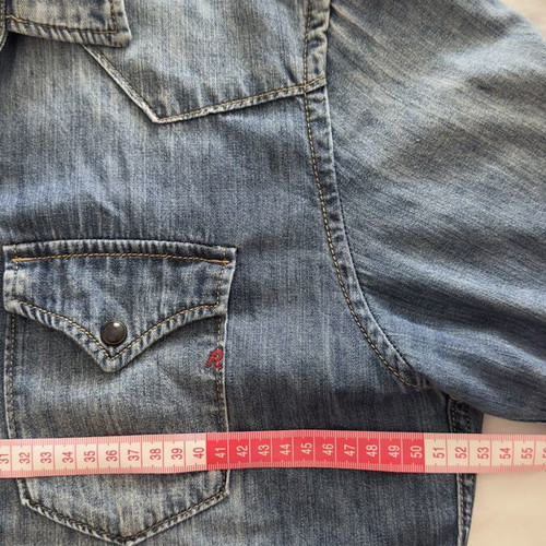 Replay women's denim shirt large like new, blue