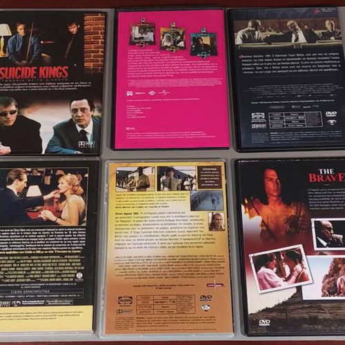 DVD collection of 10 movies with Greek subtitles, like new
