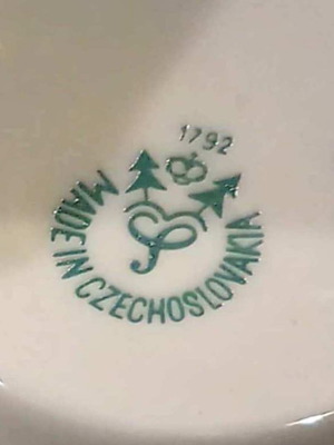 Haas & Czjzek 1792 vintage porcelain coffee set like new
