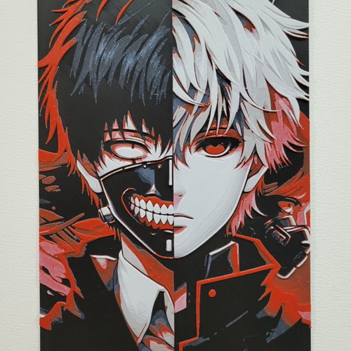 3D embossed Tokyo Ghoul image Ken Kaneki new